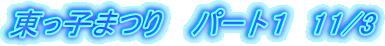 q܂@ p[gP@11/3
